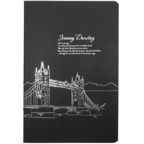 Agende, Jurnale și Carnețele Copii - Jurnal A5 CNX FX32K-677, 64 pagini, coperta carton neagra, hartie neagra