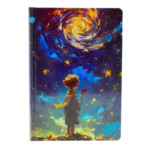 Agende, Jurnale și Carnețele Copii - Jurnal A5 CNX JZA5128-2484, 128 pagini, imagini astrale, coperta material dur