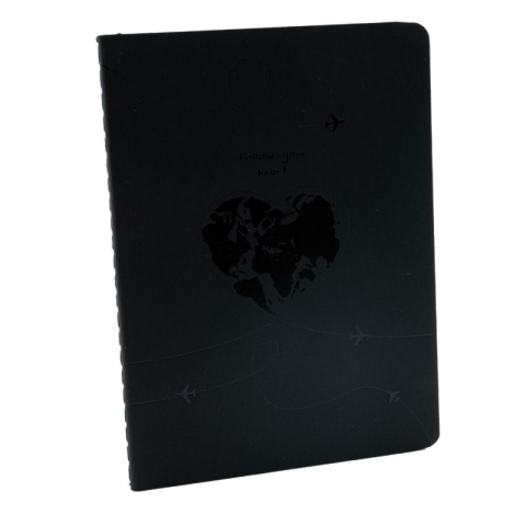 Agende, Jurnale și Carnețele Copii - Jurnal A6 CNX CXA624-1999, 24 pagini, coperta carton neagra, hartie neagra