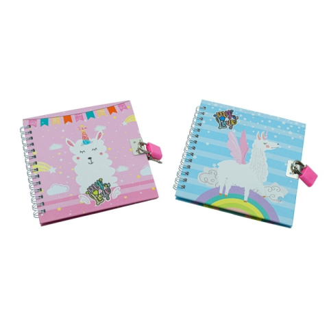 Agende, Jurnale și Carnețele Copii - Jurnal CNX S48K-011, 45 pagini, motive Love, coperta carton, cu lacatel si spira