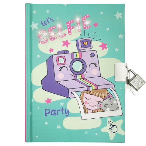 Jurnal cu LED, cu cutie cadou, 80 de pagini, 13 x 18 cm (6 buc/display), copii varsta 5 ani+,8 ani+ [4]