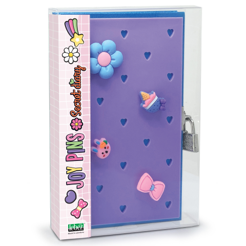Jurnal Joy Pins, cu decoratiuni 3D, 80 de pagini, 13.5 x 21 cm (6 buc/display), copii varsta 5 ani+,8 ani+ [4]