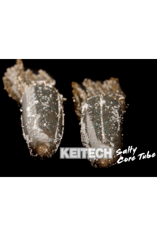 Keitech Salty Core Tube Green Pumpkin Blue Flake 207 10.8cm [1]