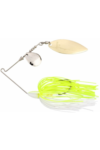 Pescuit si vanatoare - Keitech Tee-Bone Spinnerbait Tandem Willow 14g White Chartreuse 509 14g