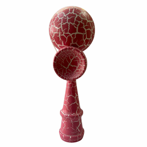 Kendama Profesionala din Lemn, Design Crapaturi, 18 cm [2]