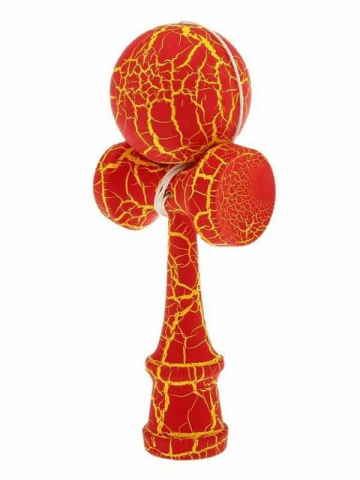 Kendama Profesionala din Lemn, Design Crapaturi, 18 cm [3]