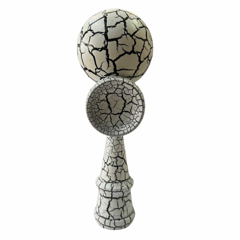 Kendama Profesionala din Lemn, Design Crapaturi, 18 cm [2]