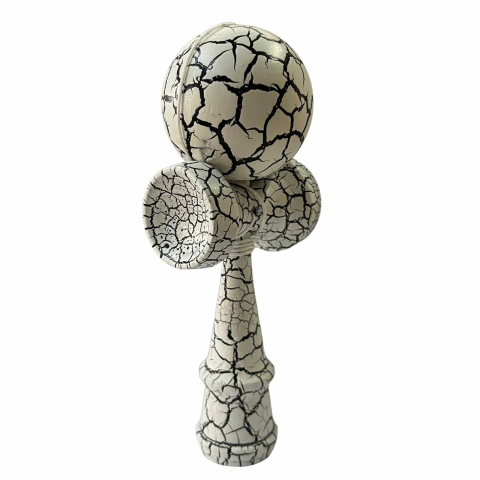 Kendama Profesionala din Lemn, Design Crapaturi, 18 cm [1]