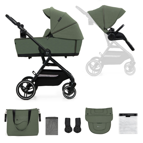 Kinderkraft multifunctional stroller yoxi 2in1 mystic green [1]
