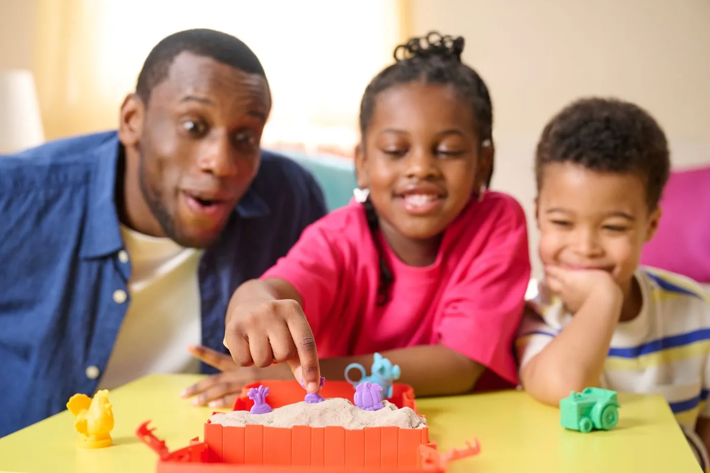 Kinetic sand set ferma de animale 340g, copii varsta 3 ani pana la 7 ani [3]