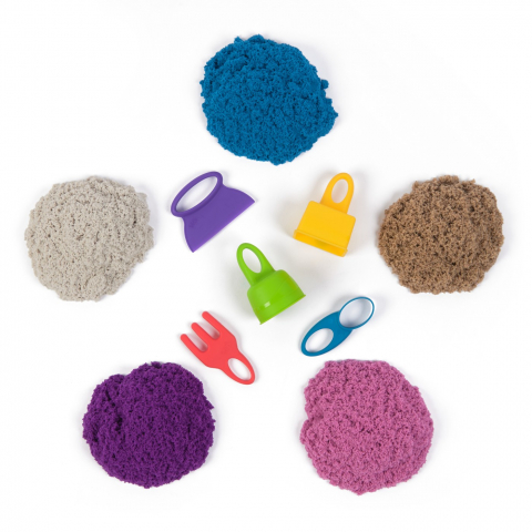 Kinetic sand set geanta pentru plaja variety case [1]