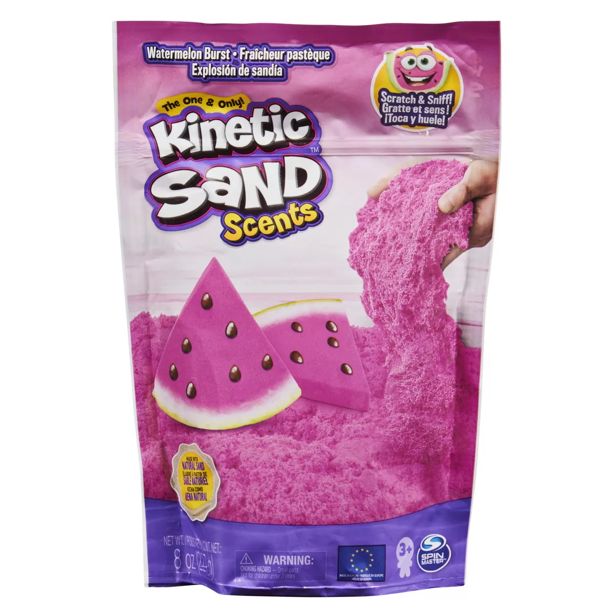 Art & Craft si Artizanat - Kinetic sand set parfumat pepene, varsta de la 3 ani la 12 ani