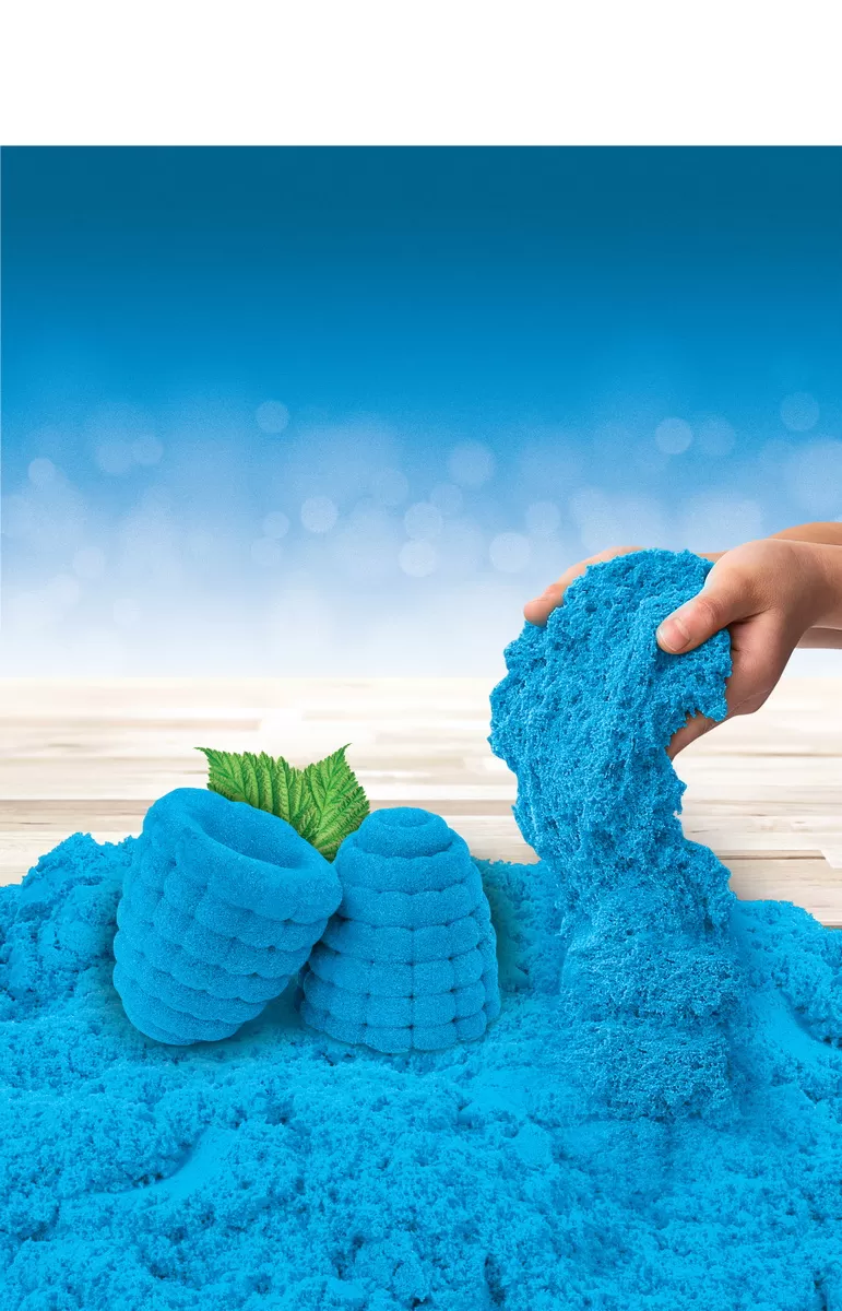 Kinetic sand set parfumat zmeura, varsta de la 3 ani la 12 ani [2]