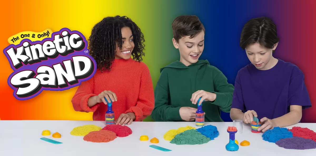 Kinetic sand set unelte de curcubeu cu accesorii [8]