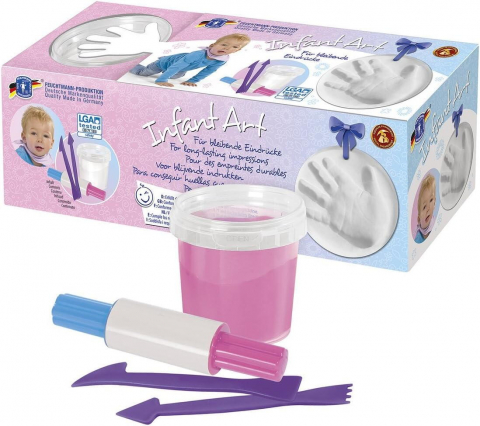 Jucării și Jocuri pentru copii - Kit amprenta bebelusi - ROZ