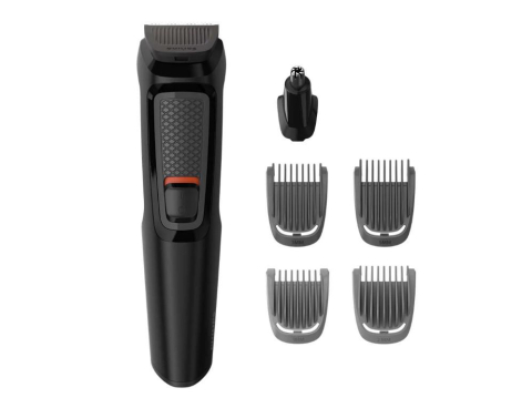 Ingrijire personala & Cosmetice - Kit de ingrijire philips 6 in 1 multigroom mg3710/15, fara fir, lame cu ascutire automata, 4 piepteni, negru, l x a x i (mm) 68x138x223
