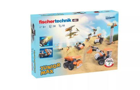 Jucării și Jocuri pentru copii - Kit STEM Cu modele interactive Junior Max, Fischertechnik varsta +9 ani, 3 - 6 ani, 6 - 9 ani