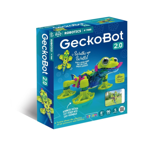 Jucării și Jocuri pentru copii - Kit STEM Gecko robotul care se catara, Genius Toy Baiat, Fata, varsta +9 ani, 6 - 9 ani