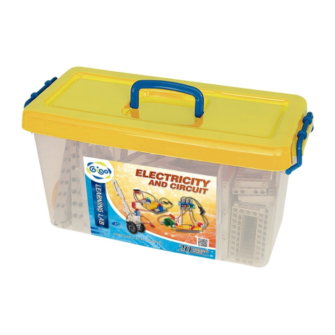 Jucării și Jocuri pentru copii - Kit STEM Laborator de circuite electrice, Genius Toy Baiat, Fata, varsta +9 ani, 6 - 9 ani