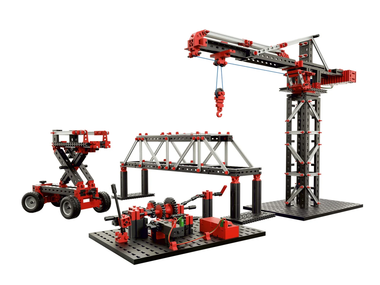 Kit STEM Mechanic & Static 2, Set constructie 500 piese, Fischertechnik, varsta 9+ ani, Baiat, Fata [1]