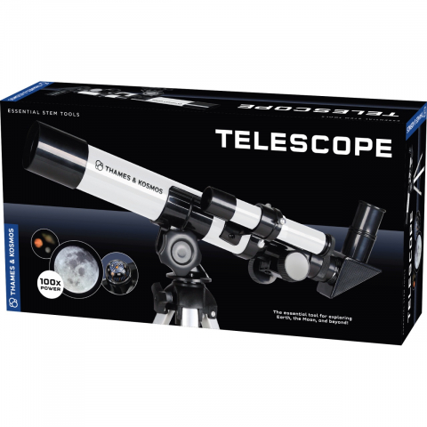 Jucării STEM, Știință şi Experimente - Kit STEM Telescop 100x, Thames & Kosmos, varsta 6 - 9, 9+ ani, Baiat, Fata