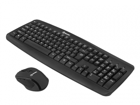 Kit tastatură și mouse fără fir Tellur Basic, negru [1]