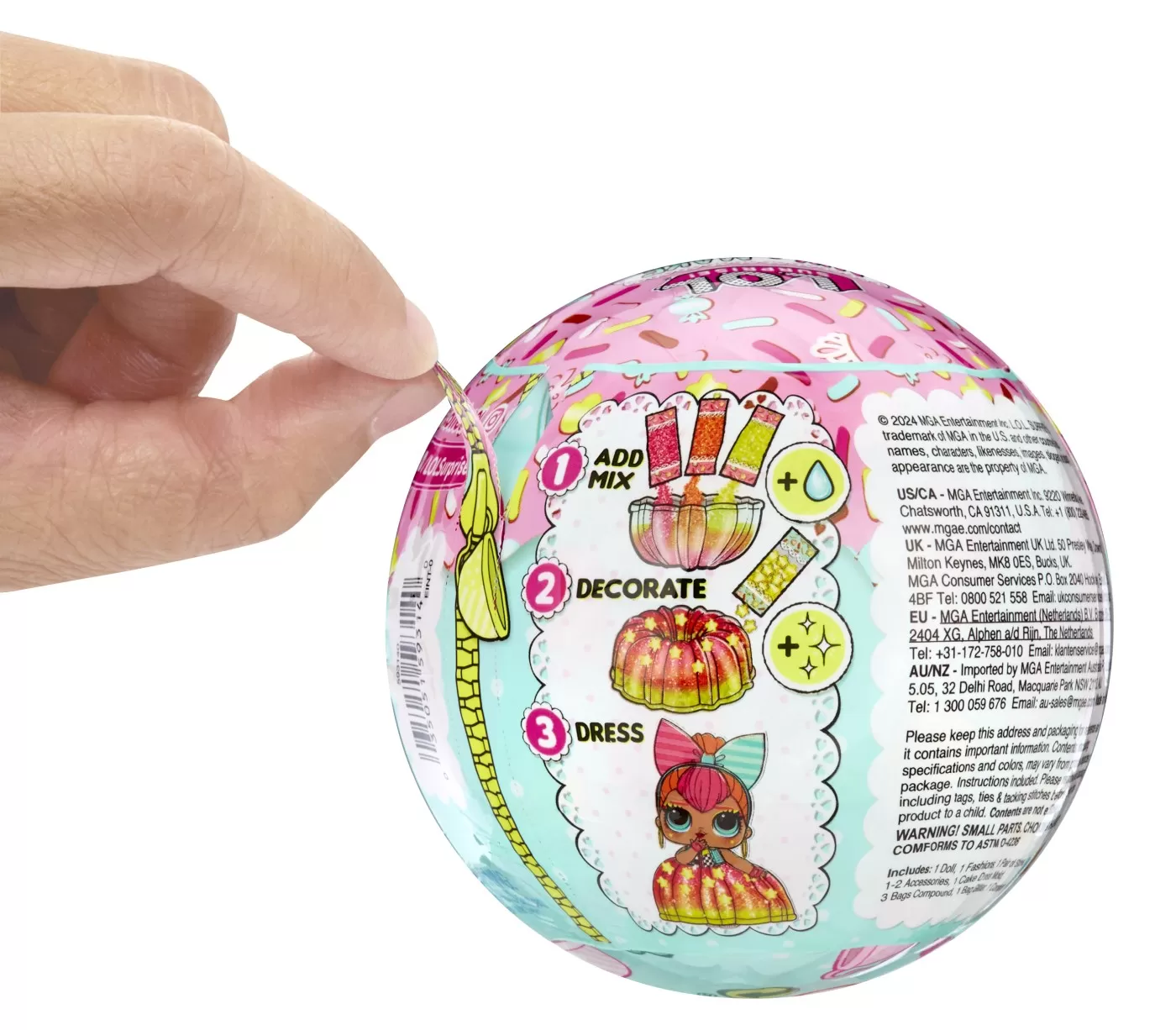 L.o.l. surprise! mix&make birthday cake papusa tots, varsta de la 3 ani la 7 ani [10]