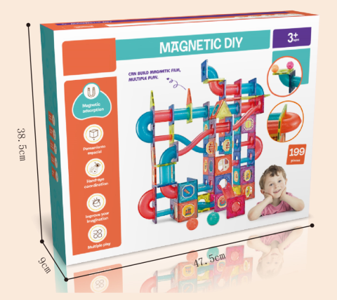 Labirintul meu magnetic - 199 piese (7.5 cm) [1]