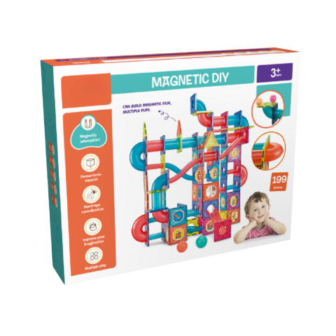 Jucării și Jocuri pentru copii - Labirintul meu magnetic - 199 piese (7.5 cm)