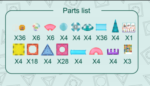 Labirintul meu magnetic cu lumini - 110 piese (7.5 cm) [3]