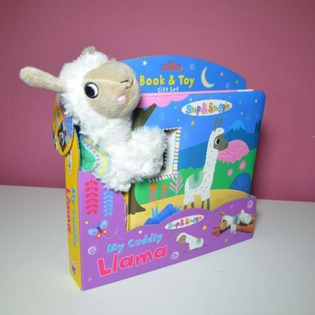 Lama Mea Dragalasa in Cutie - animalut de plus si carticica in limba engleza [4]