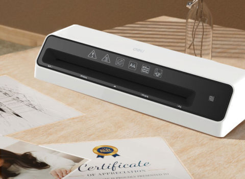 Laminator a4 dual hot/cold 175 microni et103 deli [4]