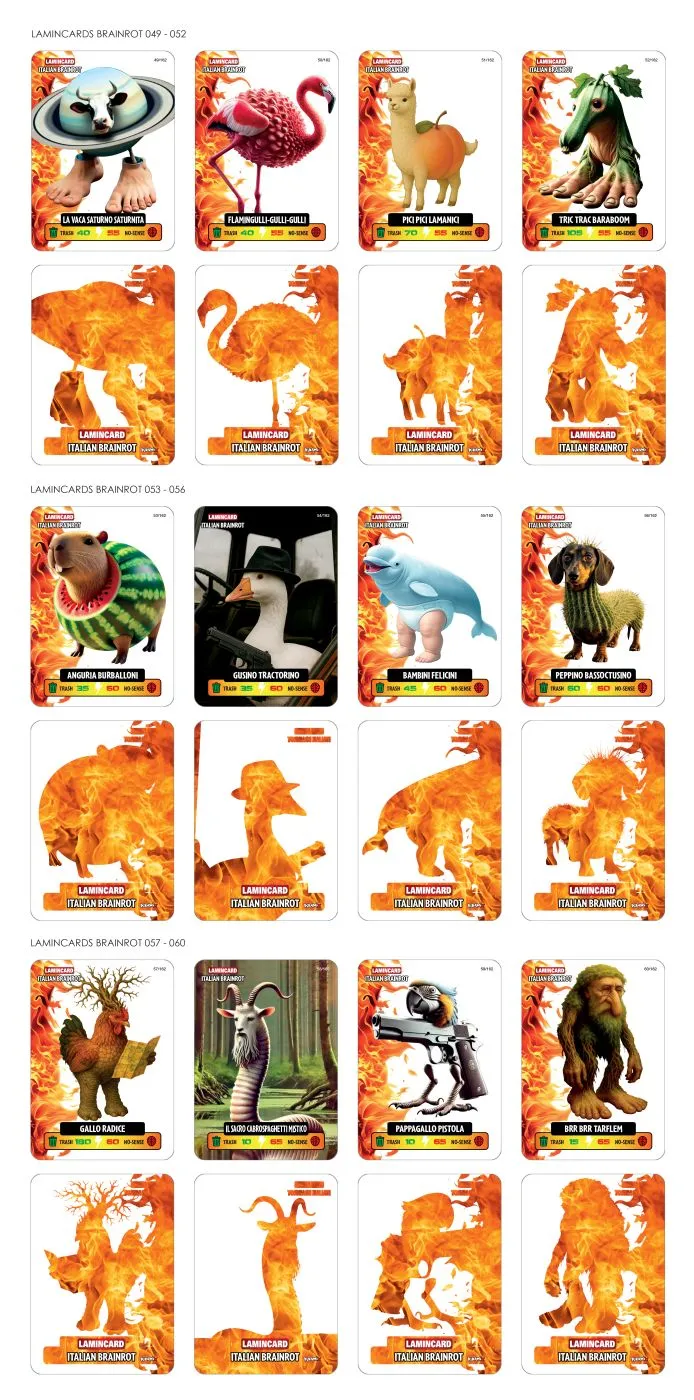 Lamincard italian brainrot, copii varsta 3 ani pana la +15 ani [7]