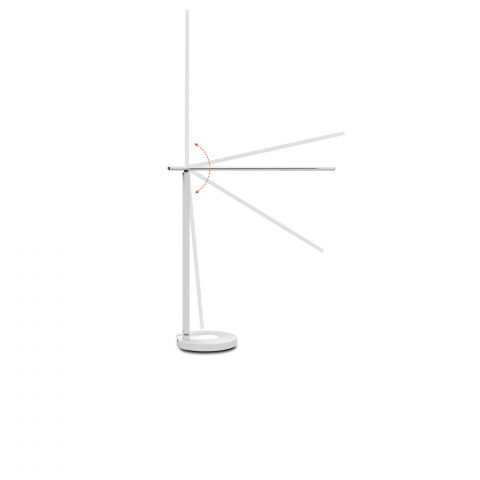 Lampă de birou WiFi Tellur Smart, 12W, lumină albă, caldă, Qi 10W, USB 10W, reglabilă, alb [10]