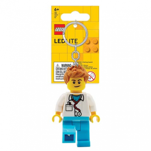 Lampi si brelocuri cu LED - Breloc LEGO Iconic cu LED - Barbat Doctor
