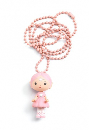 Accesorii, Ochelari, Ceasuri, ETUI, Portofel, Gentute - Lantisor copii fete, cu pandantiv figurina, model Elfe, Printesa Elfilor, Djeco, varsta 3 - 6, 6 - 9 ani, Fata