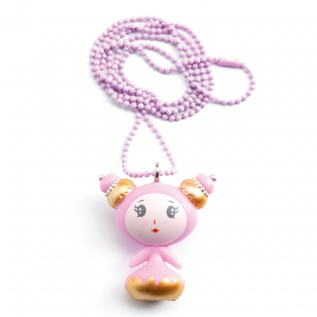 Accesorii, Ochelari, Ceasuri, ETUI, Portofel, Gentute - Lantisor copii fete, cu pandantiv figurina, model Sweet, Djeco