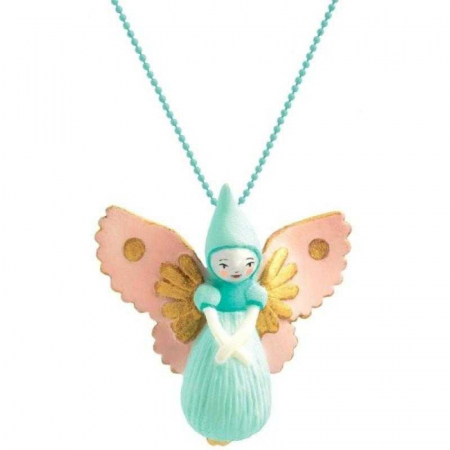 Accesorii, Ochelari, Ceasuri, ETUI, Portofel, Gentute - Lantisor copii fete, cu pandantiv figurina, model Zana, Djeco