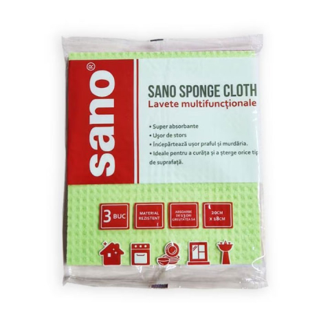 Detergenti si Curatenie - Lavete umede 3/set sano