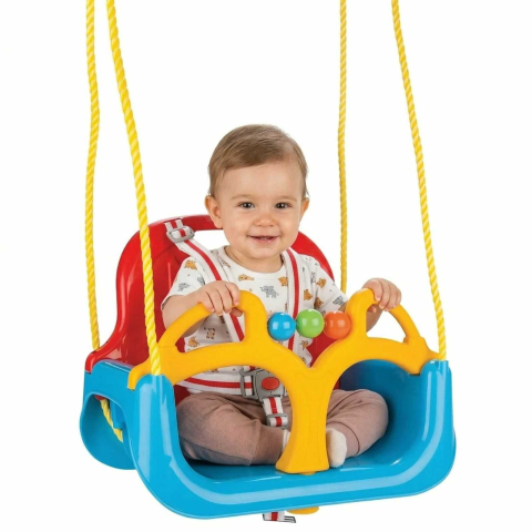 Jucării și Jocuri pentru copii - Leagan copii cu cadru de siguranta 1+ ani | spatar si centuri |