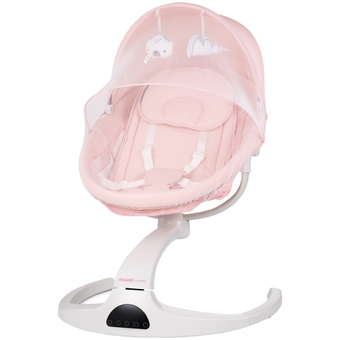 Leagane, balansoare si hamace bebelusi - Leagan electric Chipolino E-sway pink marshmallow