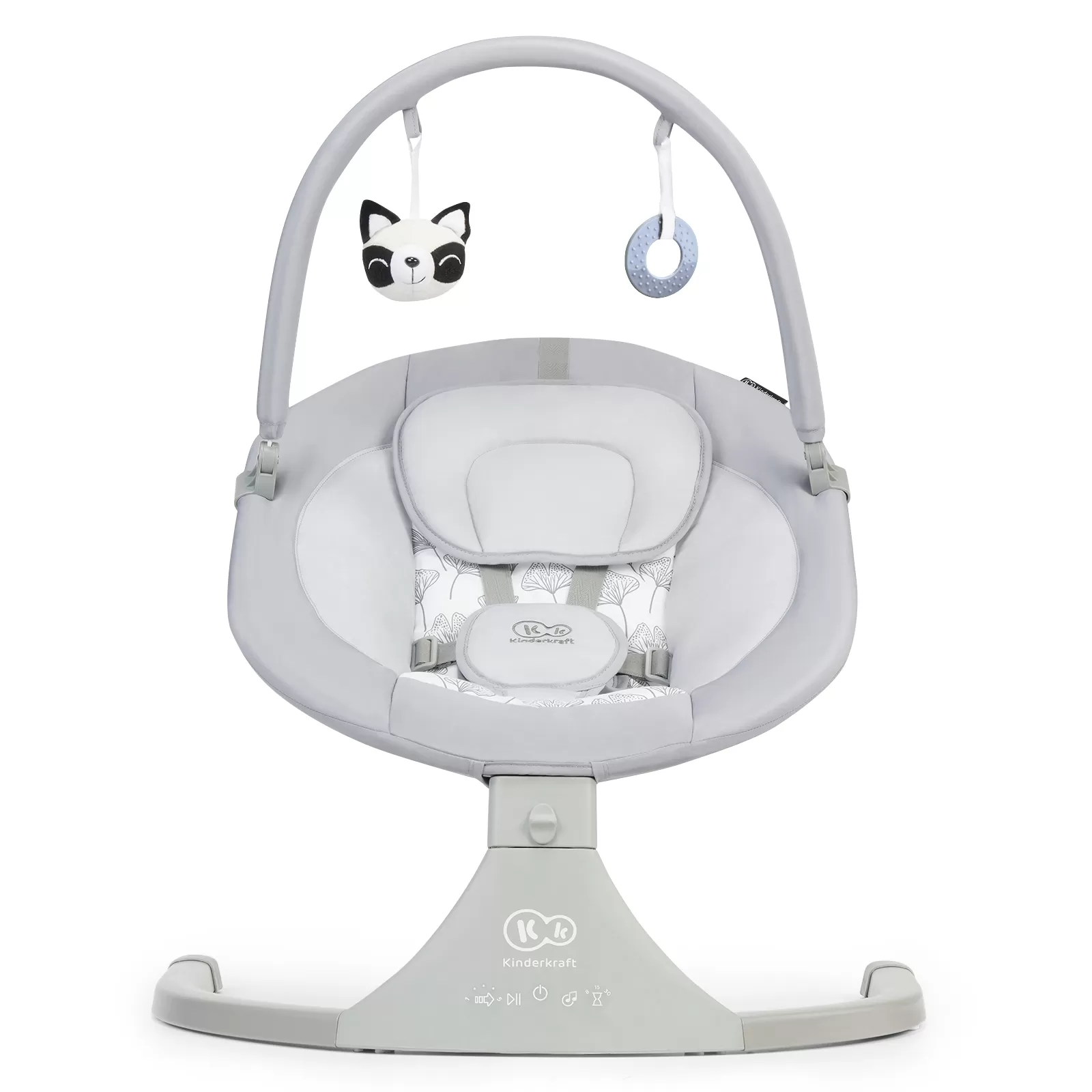 Camera copilului - Leagan electric kinderkraft luli, 2 in 1, grey, varsta de la 0 luni la 9 luni