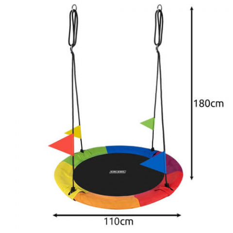 Leagan cuib 110 cm multicolor – 150 kg – reglabil, rezistent intemperii [2]