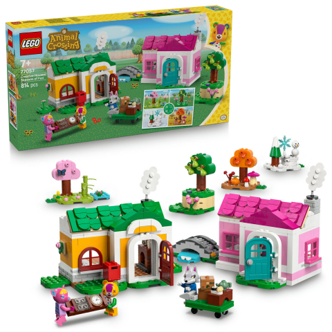LEGO® -  LEGO Animal Crossing Case creative: anotimpuri distractive pentru copii cu varsta de 7 + ani