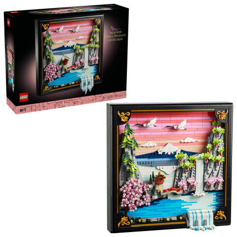 LEGO® -  LEGO Art  Peisaj cu flori de cireş japonez varsta  18 + ani