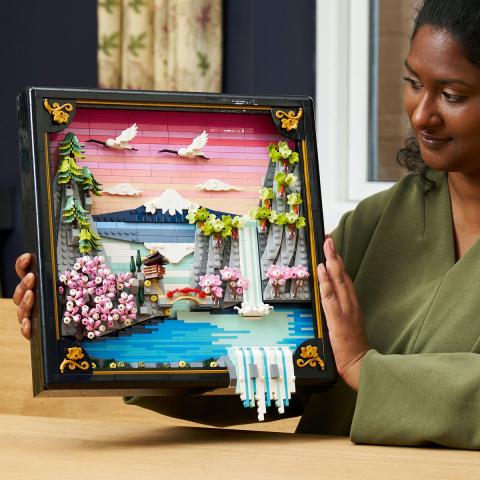  LEGO Art  Peisaj cu flori de cireş japonez varsta  18 + ani [3]