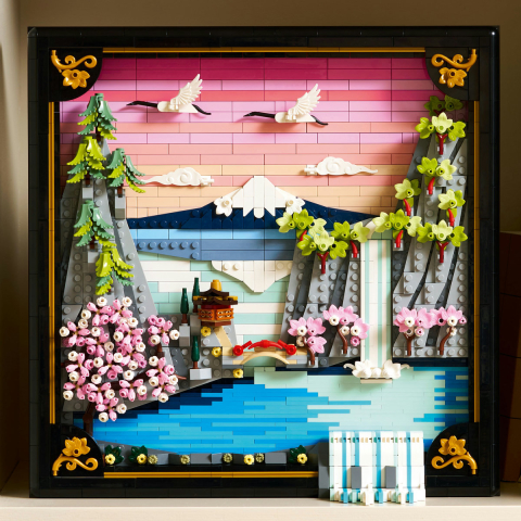  LEGO Art  Peisaj cu flori de cireş japonez varsta  18 + ani [8]