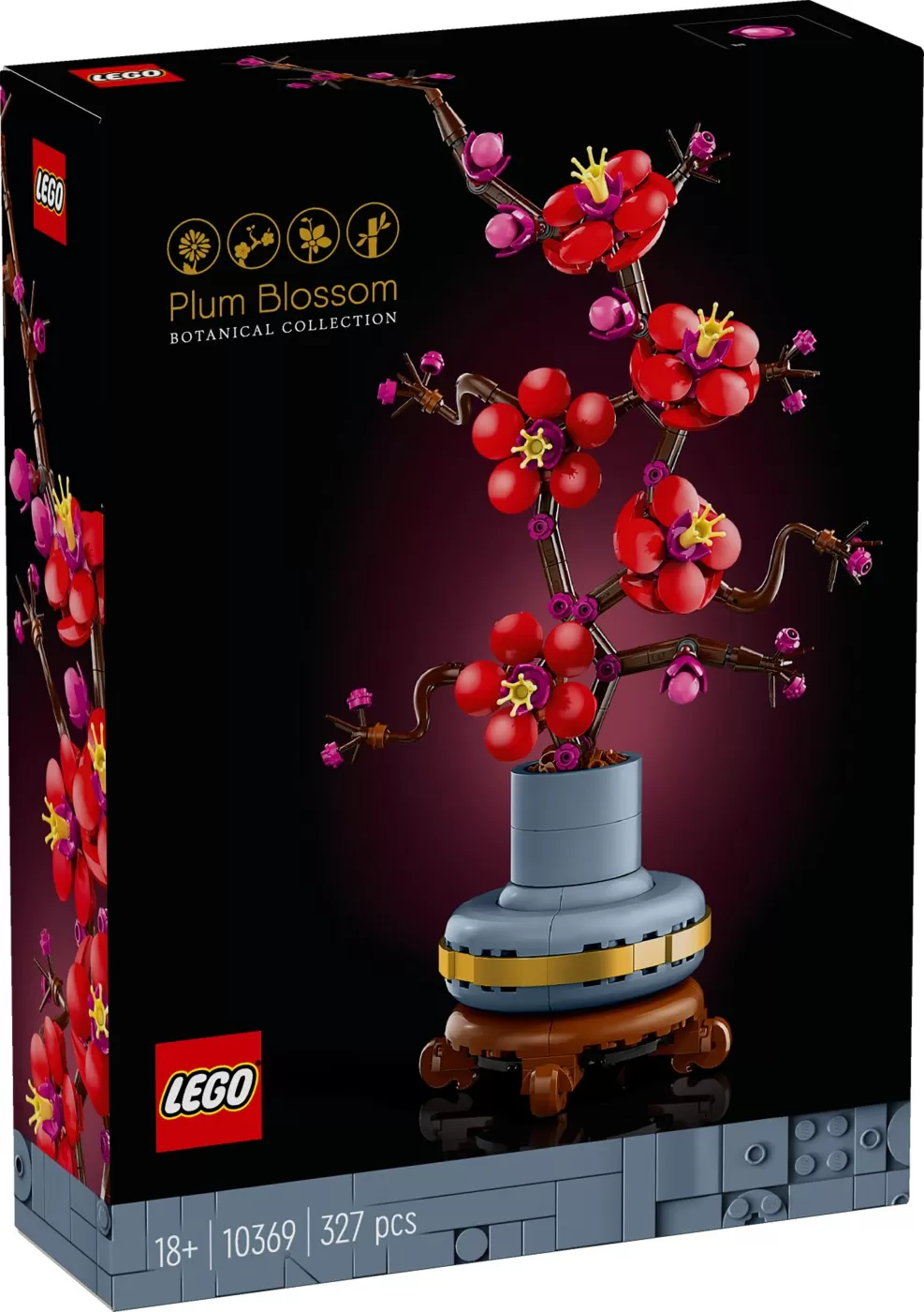 LEGO® - Lego botanical collection flori de prun 10369, varsta de la 14 ani la +15 ani