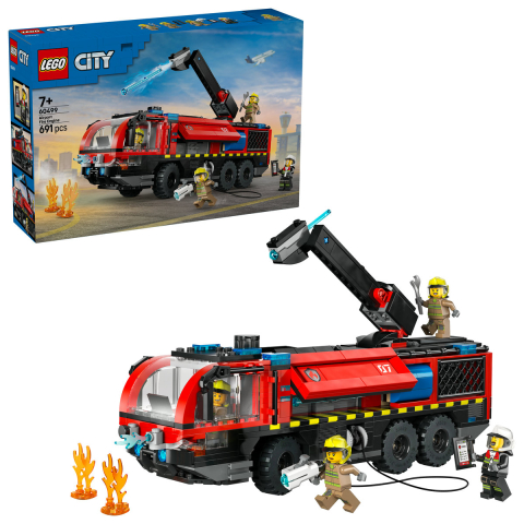LEGO® -  LEGO City  Autospecială de pompieri la aeroport copii cu varsta 7 + ani