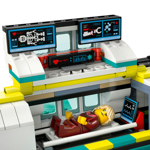 LEGO City Avion-ambulanţă pentru urgenţe pentru copii cu varsta de 6 + ani [4]